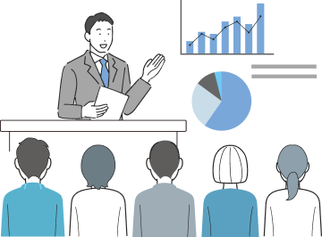 セミナーを選ぶ女性